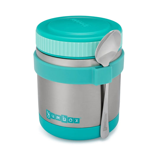 Hot Lunch Thermal Food Jar with Spoon - Aqua