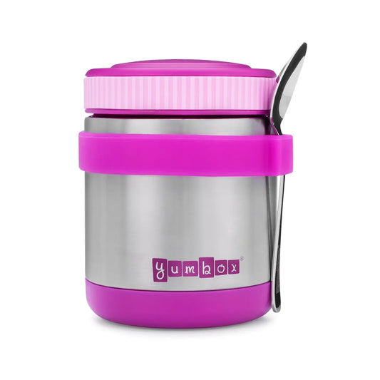 Hot Lunch Thermal Food Jar with Spoon - Purple